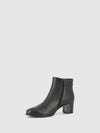 Black Zip Up Ankle Boots